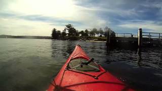 Kayaking from Rose Bay to Shark Island Sydney Har [upl. by Yhtur]