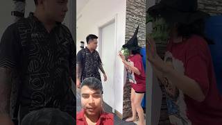 Wife scared me by pretending to be a ghost 👻😭 shorts funny ytshorts youtubeshorts gunjagolder [upl. by Dina147]