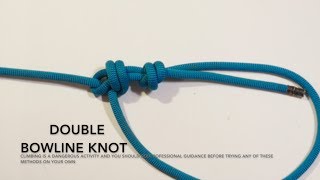 Climbing Knots How to Tie a Double Bowline Knot Animated Tutorial [upl. by Knuth]