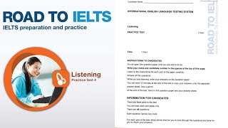 ROAD TO IELTS LISTENING 4 British Council Mock test [upl. by Hplodnar]