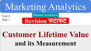 CLTV Customer lifetime value marketing analytics measuring customer life time value aktu mba note [upl. by Amero469]