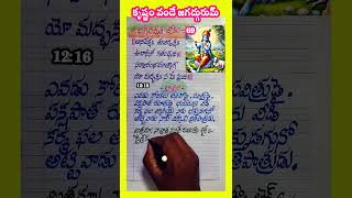 భగవద్గీత శ్లోకం 69 lyrics handwriting telugu devotional [upl. by Atilamrac]