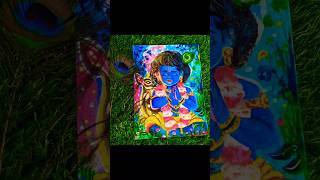 Little Kanha ❤️☺️ youtube viral trending art painting [upl. by Akined]