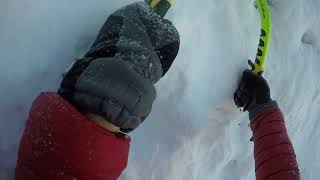 Helvellyn gully 1 solo climbing winter climbing [upl. by Shari330]