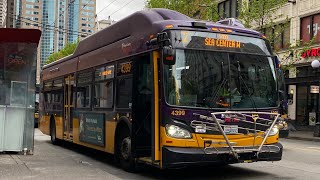 King County Metro 2016 New Flyer XT40 4399 [upl. by Annuahs231]