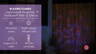 FIREBLAZE™ SPOTLIGHT WITH 15 PROGRAMS  LightShow® Projection™ [upl. by Byrom]