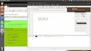 Insertar fórmulas en LibreOffice Writer [upl. by Milda373]