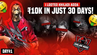 I Looted Khiladi Adda Owner 🤑 10k ₹ Win In Just 30 Days ☠️ Day1 Profit Or Loss 👀  Shreyashop [upl. by Civ]