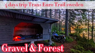 Gravel amp Forest Motorcycle Camp TET Sweden Section 3 Trans Euro Trail [upl. by Kloman]