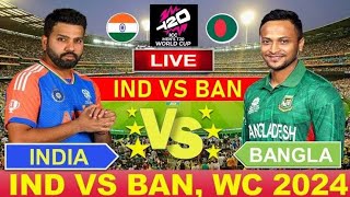 🔴Live India vs Bangladesh ICC T20 World cup Live  IND VS BAN  Cricket 19 [upl. by Aennil]