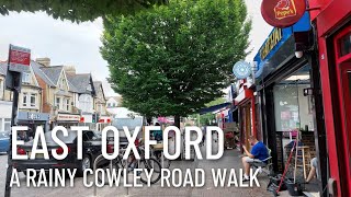 A rainy Cowley road walk  Walking at East Oxford [upl. by Sharla]