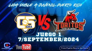 TORITOS DE CAYEY VS TITANS DE AIBONITO JUEGO 7SEPTIEMBRE24 [upl. by Brewer]