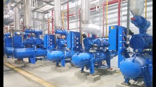 16 Vilter Single Screw Ammonia Compressors Under One Roof [upl. by Quintus]