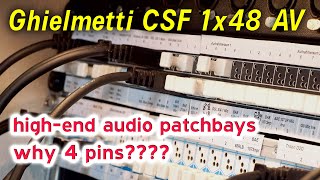 Ghielmetti balanced highend audio patchbays explained  why 4 pins [upl. by Annaigroeg338]