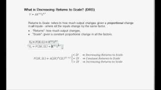 What is Decreasing Returns to Scale DRS  Intermediate Macroeconomics [upl. by Hamfurd]