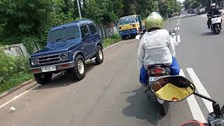 Situasi di jalan pasar baru menuju jalan Kemayoran info lalulintas kegiatam sehari hari [upl. by Faxan]