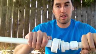 Repairing Cracked PVC Pipe with a Union [upl. by Ellata]