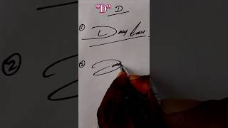 D sign  How to learn signature letter D How to sign D 😃👍 signature shortsviral simple [upl. by Capp]