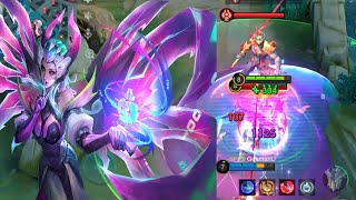 ALICE AND ANGELA COMBO  ALICE DARKNET TEMPTRESS SHOWING NO MERCY TO THE ENEMIES MOBILE LEGENDS [upl. by Felisha]