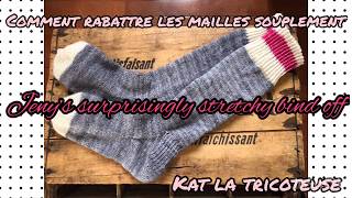 Tuto rabattre souplement les mailles technique EZm4v [upl. by Alyac993]