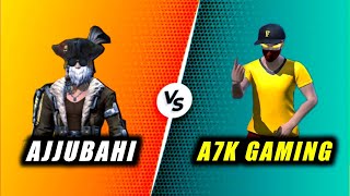 Ajjubahi94 vs A7k gaming😈 1 vs 1 challenge  chips challenge 😅  Garena free fire [upl. by Levitt]