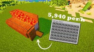 Minecraft STONE GENERATOR 121  5940H  Quick Easy amp Efficient [upl. by Nivad]