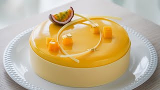 Mango Passion Fruit Mousse Cake [upl. by Nniuqal]