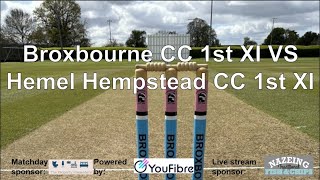 Broxbourne CC 1st XI VS Hemel Hempstead CC 1st XI [upl. by Eadie]