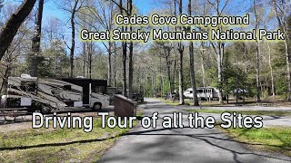 Cades Cove Campground Sites Information Driving Tour Great Smoky Mountain National Park 2024 [upl. by Sumetra83]