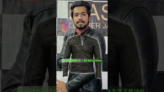 NEW DESIGN IN LEATHER JACKET leatherjackets trendingleather jafrabad [upl. by Egdamlat]