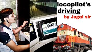 locopilot Driving Rail Engine by jugal sir [upl. by Arlinda864]