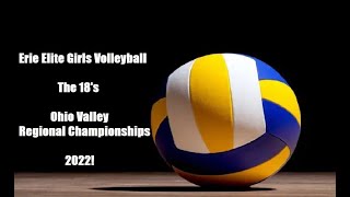 Erie Elite VolleyballOVR Championships 2022 The 18s [upl. by Rebna]