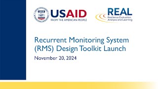 Recurrent Monitoring System Design Toolkit Launch [upl. by Aicenad762]