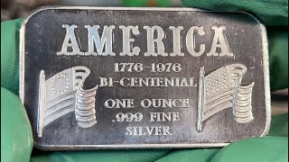 Vintage 1 oz Madison Mint Silver Art Bars  5 oz for the Guardhouse Box madisonmint silverbar [upl. by Trini]