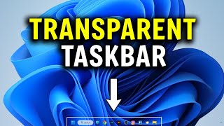 How To Make Taskbar Transparent In Windows 11 2024 [upl. by Nnaeitak566]