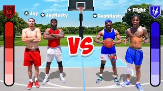 Flight amp CashNasty 2v2 Basketball Against JayNasty amp Jay [upl. by Scrivings698]