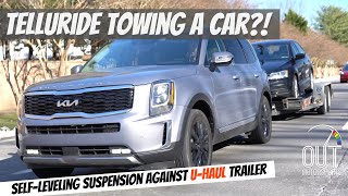 2022 Kia Telluride Towing Review 5000 Pound Test with UHaul Trailer [upl. by Elacim]