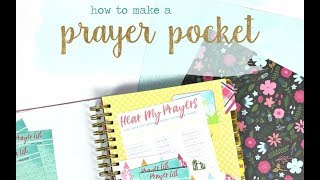 How to Make a Prayer Pocket for Your Prayerful Planner [upl. by Eleda]