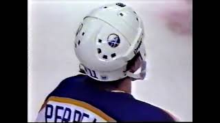 Gilbert Perreaults hat trick against Nordiques november 1985 [upl. by David]