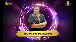 Deepika Radhakrishnan  1st Round Contestant  Q Tamil Superstar  Season 01 [upl. by Nnylamme]