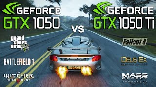 GTX 1050 vs GTX 1050 Ti Test in 7 Games [upl. by Einimod]