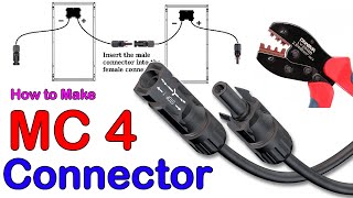 Proper Way to Make a MC4 Connector With Crimping Tool [upl. by Vaden722]