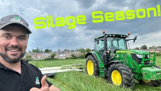 Silage Mowing Has Started I’m Back on the Farm [upl. by Jamin593]