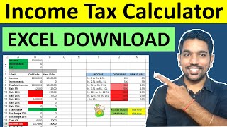 Income Tax Calculator FY 202223 Excel DOWNLOAD AY 202324 [upl. by Asssilem866]