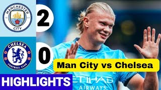 Erling Haaland and Mateo Kovacic ease Manchester City to victory at Chelsea [upl. by Ardiekal]