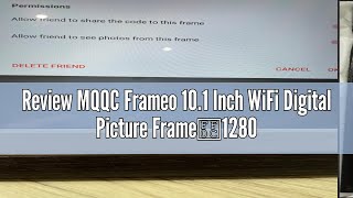 Review MQQC Frameo 101 Inch WiFi Digital Picture Frame，1280  800IPS HD Cloud Smart Digital Photo F [upl. by Katuscha]