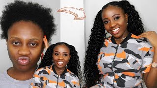 Two Pigtail Ponytails on Short Natural 4C Hair Tutorial  NO GLUE  NO HEAT  Dsoar Hair [upl. by Vacuva]