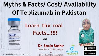 Cost of Teplizumab  Myths and Facts  Diabetes TeleCare  Dr Sania Bashir [upl. by Herzberg558]