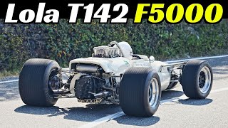 Lola T14220 Formula 5000 1968 50Litre Chevy Engine WarmUp amp Sound  Vernasca Silver Flag 2021 [upl. by Aneerb669]