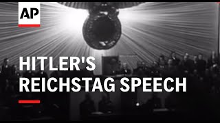 Hitlers Reichstag Speech [upl. by Nirhtak]